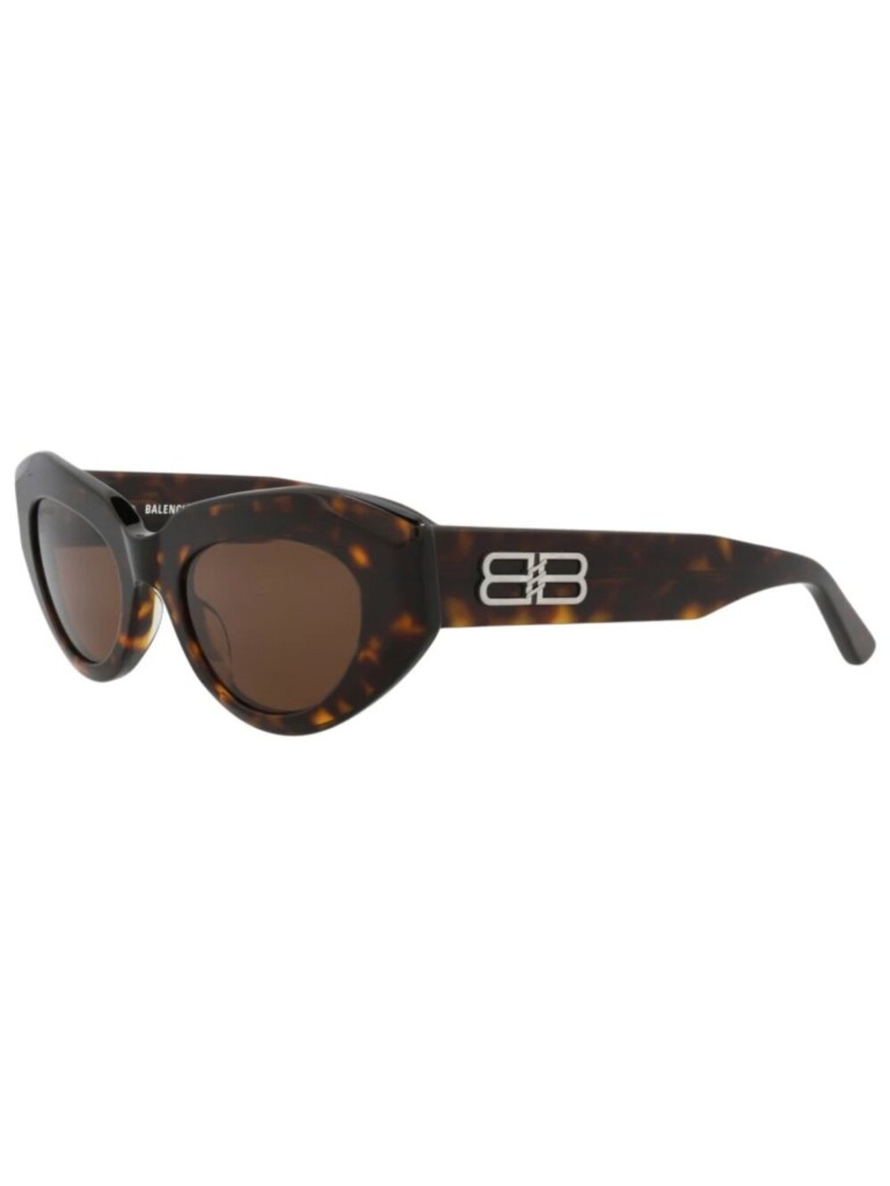 New Balenciaga Women's Sunglasses Cat Eye Acetate Frame Havana Havana Brown